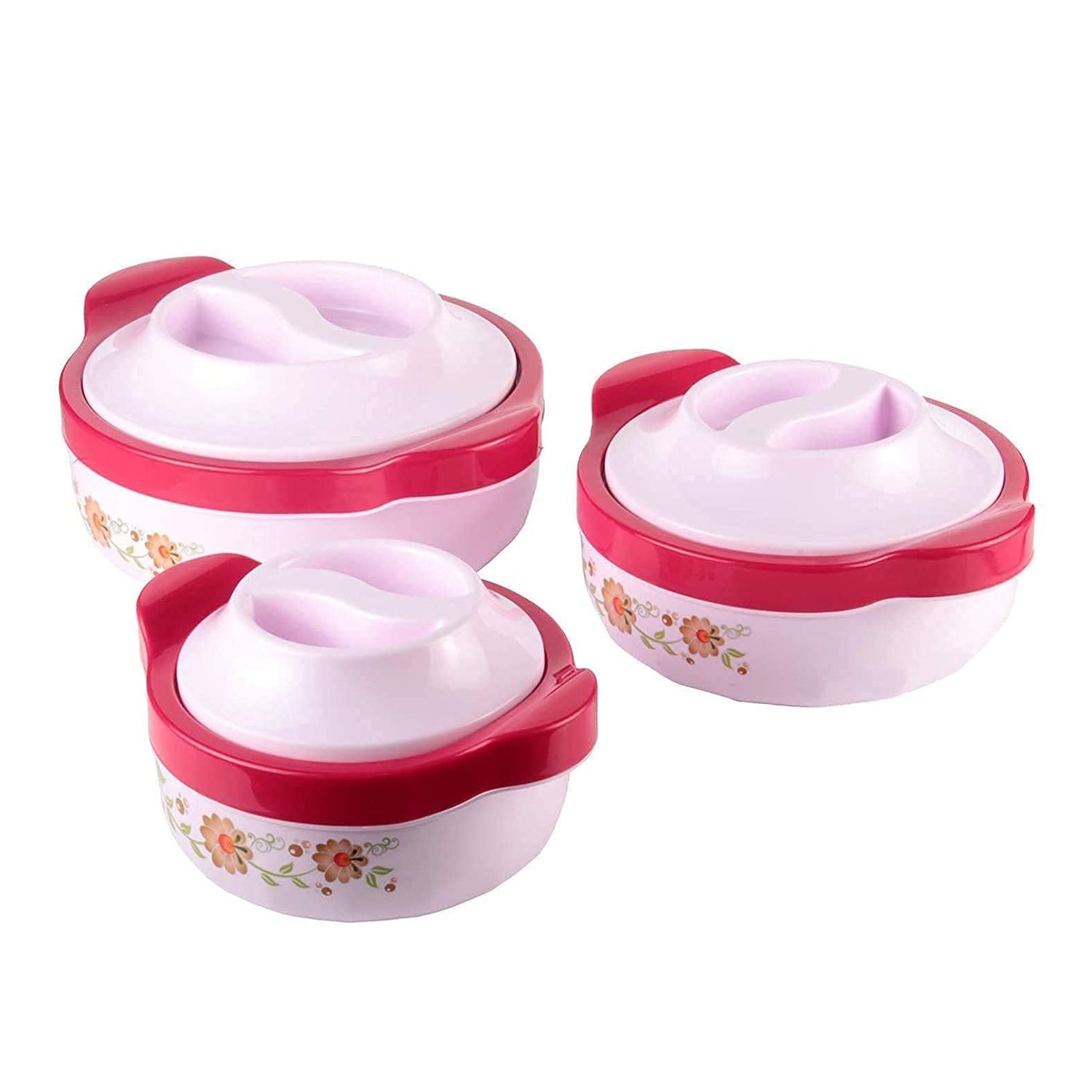 5230 Casserole Set of 3 Premium Casserole Big Size Microwave Safe 3 Pcs Set Floral Print Serve Casserole Set- 800ML,1500 ML and 2500ML DeoDap 5230 Casserole Set of 3 Premium Casserole Big Size Microwave Safe 3 Pcs Set Floral Print Serve Casserole Set- 800ML,1500 ML and 2500ML DeoDap